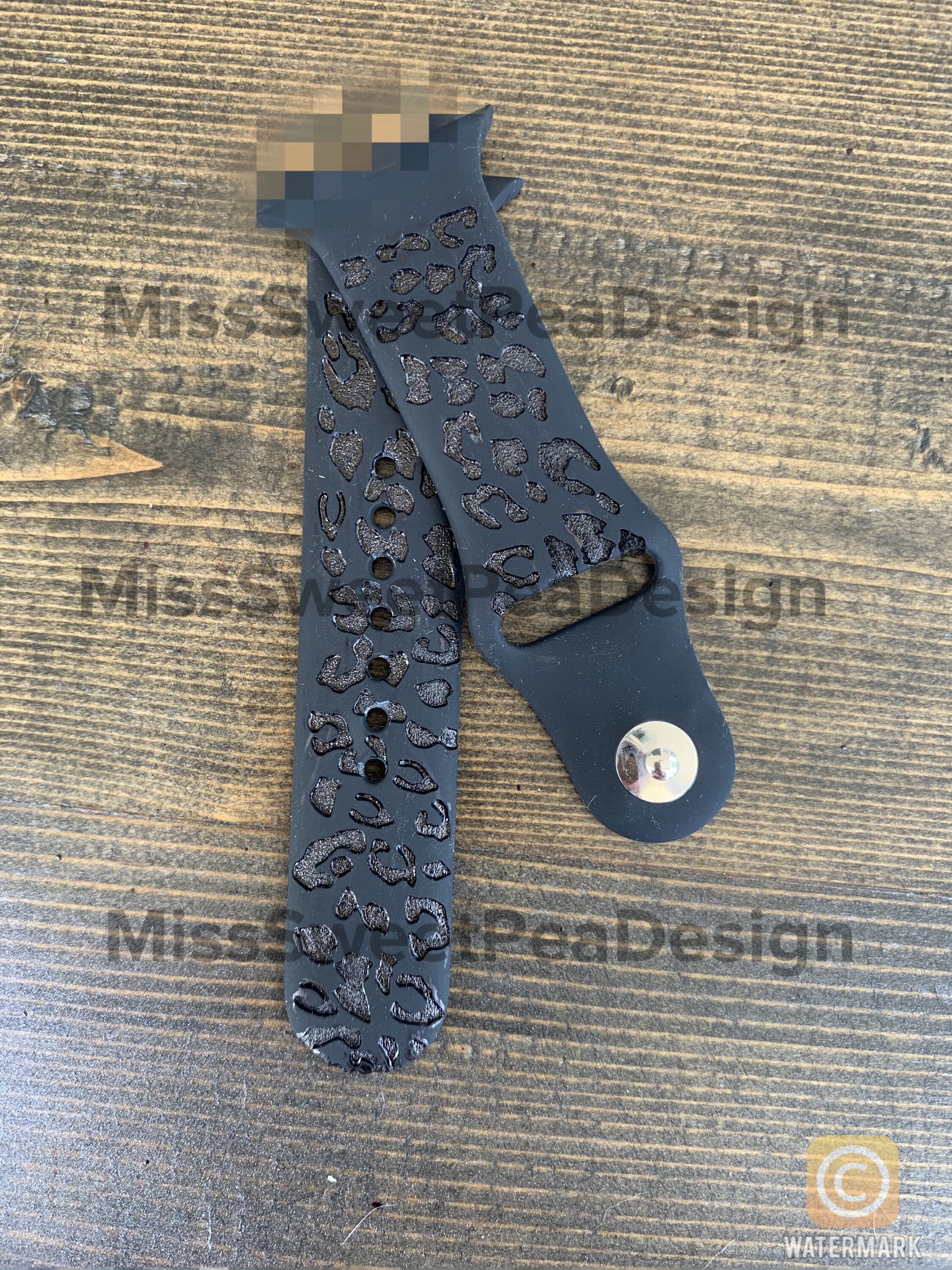 Leopard print Apple Watch, silicone band, Cheetah print, leopard prin…