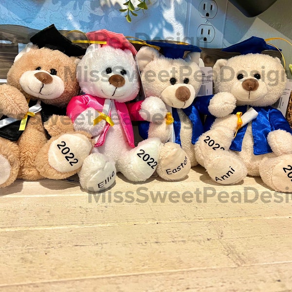 Graduation bears/ graduation gifts/ high school grad/ vpk graduation/ kindergarten grad/ university graduation gift/ RN grad/class of 23