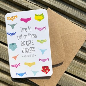 Wallet purse pocket hug - sentimental card. Perfect gift - love - caring - thoughtful - exams - good luck - big girls knickers - GCSE