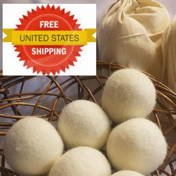 Wool Dryer Balls Made in Usa Etsy