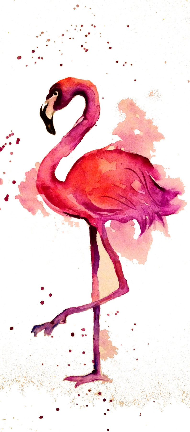 Download Flamingo Original Watercolor Painting By Tuka Animals Wall Art Flamingo Wall Art Home Decor Wall Gallery Animals Painting Flamingo Wall Art Painting Art Collectibles Colonialgolfhart Com