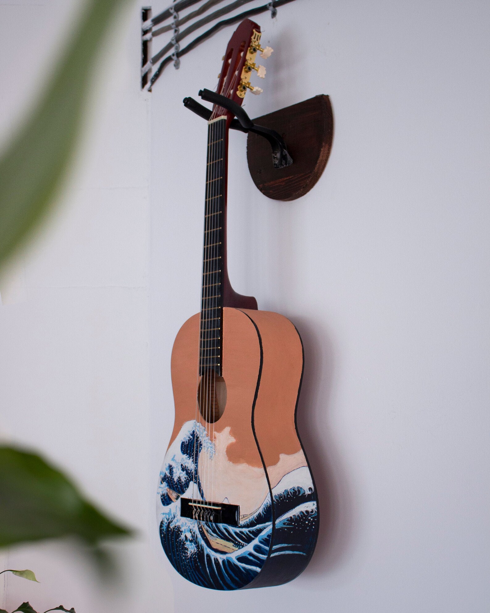 Custom Painted Guitar Electric Guitar Spray Paint Art Etsy