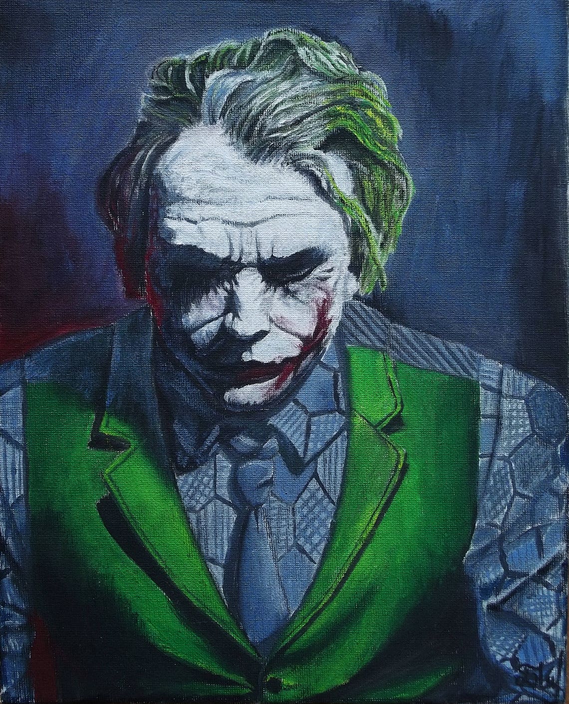Heath Ledger Joker Joker Art Print Giclee Art Print Joker Etsy