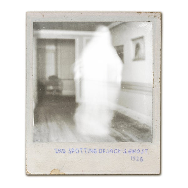 Jack's Ghost Caught on Camera | Vintage Photograph Ghost captured | Rare Haunted Polaroid | 1926 | Digital Print | Digital Download