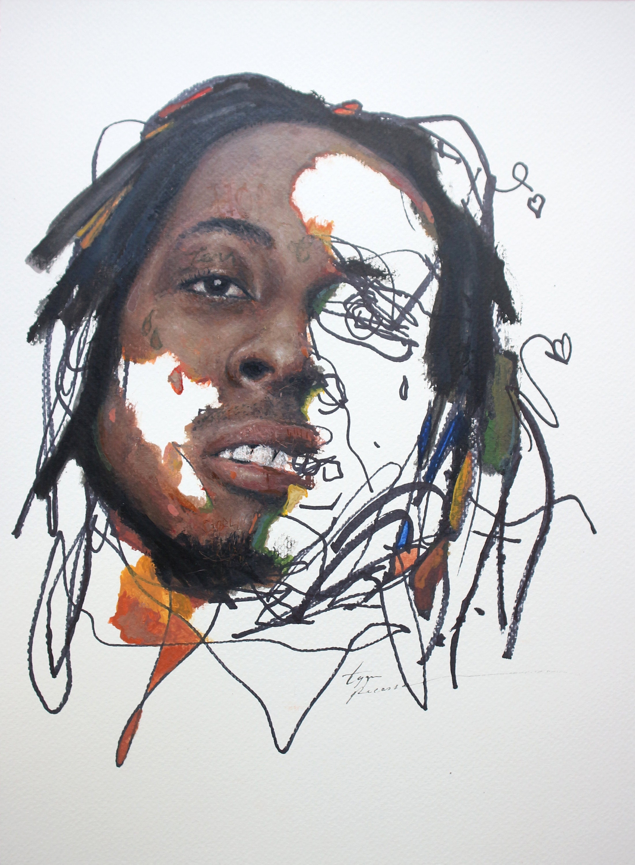 LV Lil Wayne Painting – Somethingbadass