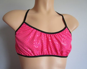 hot pink bralette top