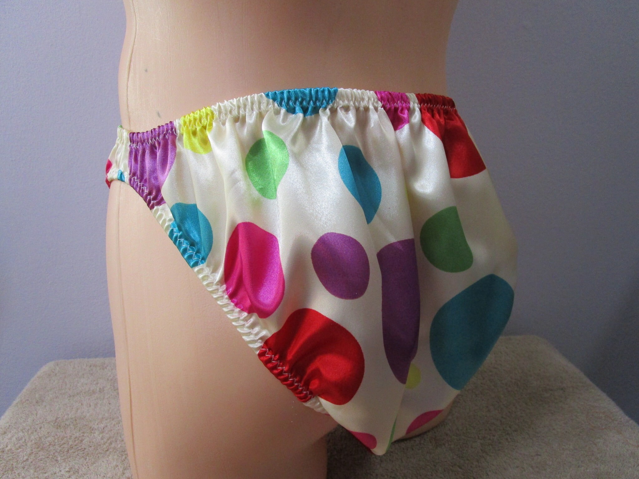 Men's Satin French Cut High Leg Brief Pantie Etsy