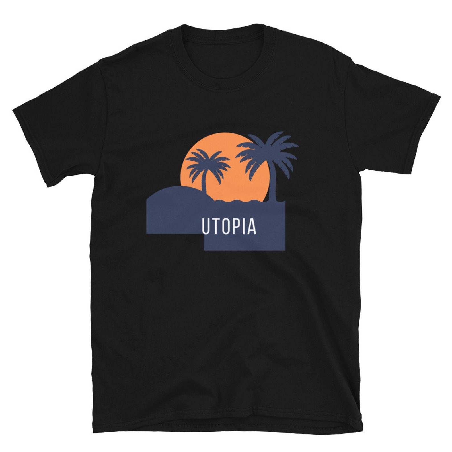 Utopia Tshirt Palm Trees Shirt Palm tree Palm tree art Etsy