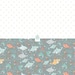 Cute Shark Printable Papers, Boys Birthday, Digital Download Paper in ...