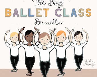 Ballett Clipart: Junge Tänzer Illustration (digitaler Download)