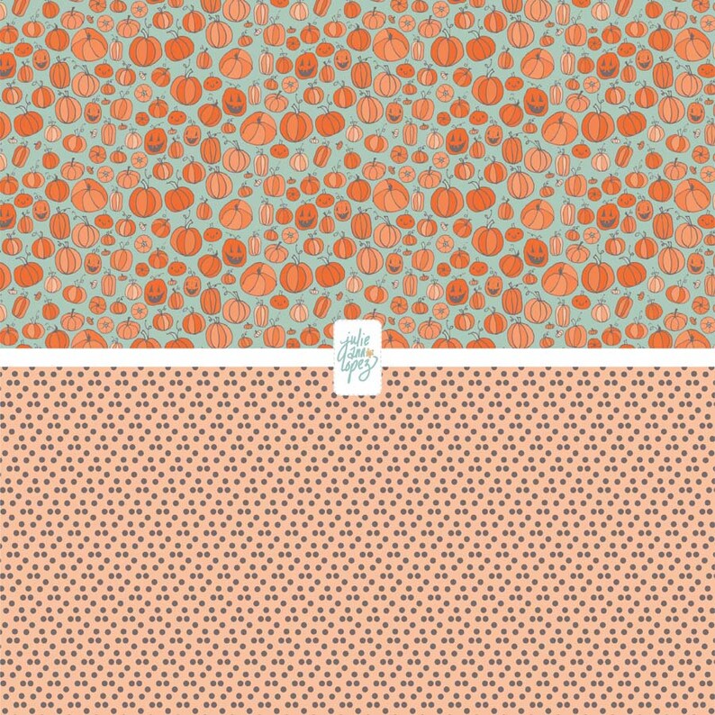 Cute Halloween Printable Papers, Pumpkin Digital Download Paper in ...
