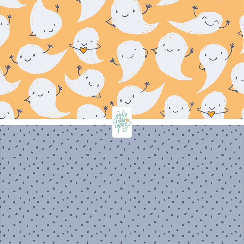 Friendly Ghost Printable Papers, Halloween Digital Download Paper in ...
