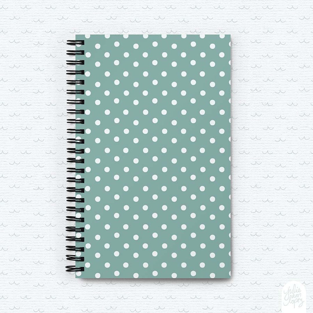Seaside Sprinkle Teal Blue: Spiral Notebook - Etsy