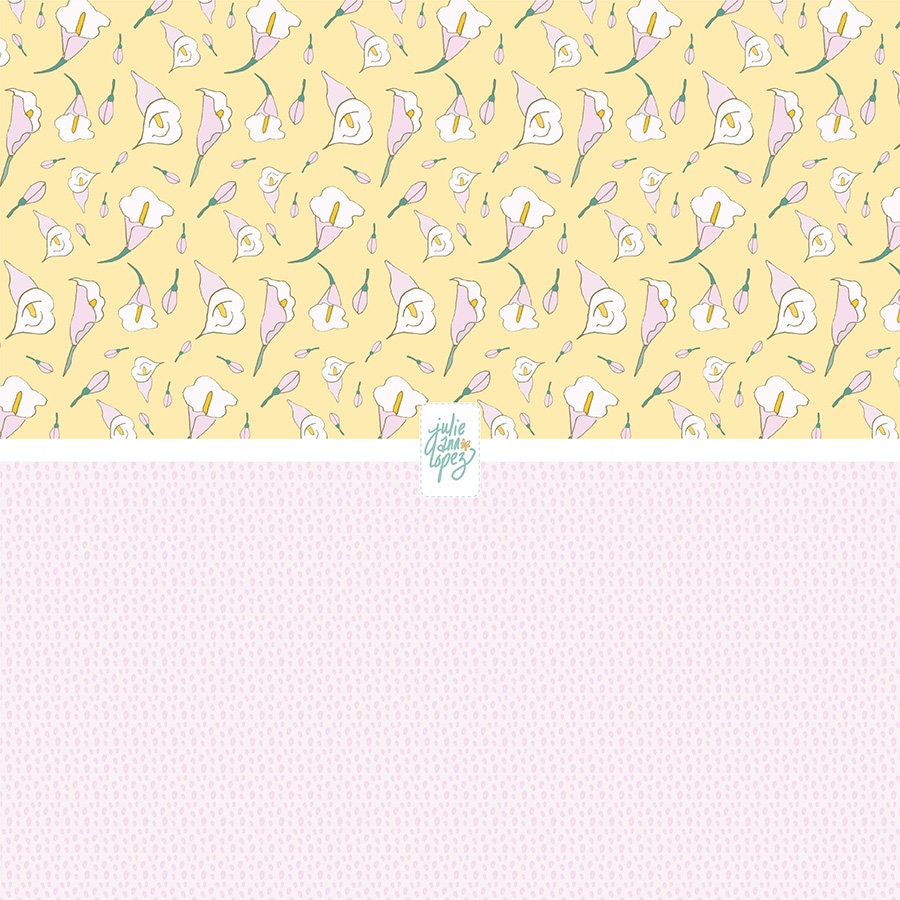 Lily Printable Papers Flower Digital Download Paper in 12x12 - Etsy