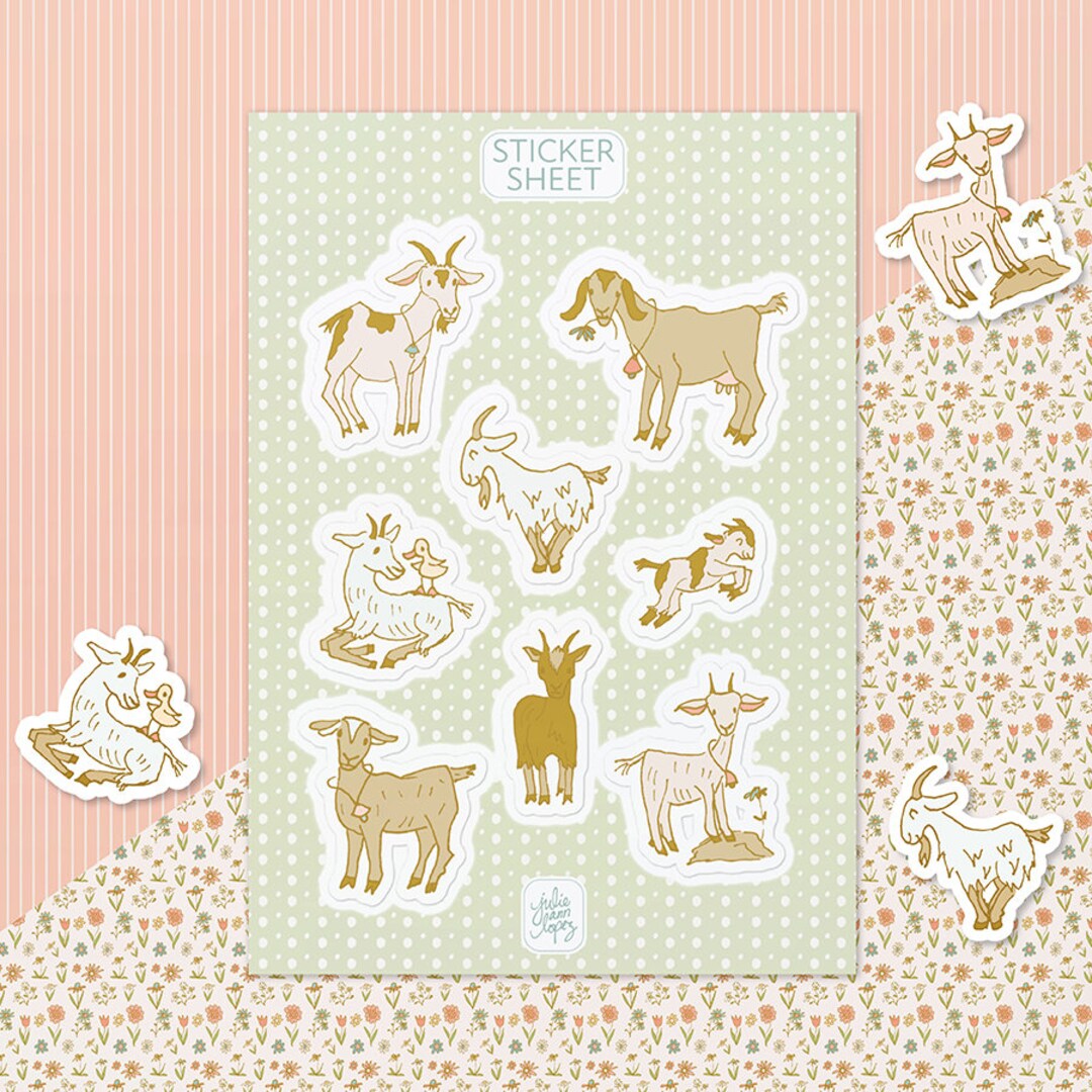 Gigi's Goats: Sticker Sheet - Etsy