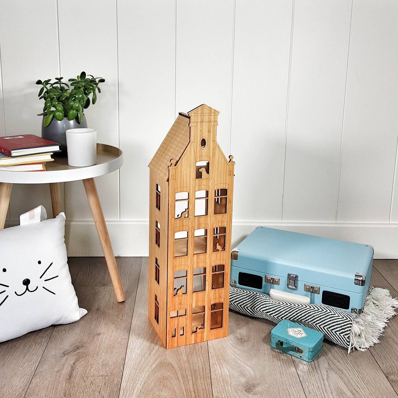 Dollhouse Bamboo Wood, Amsterdam Architecture, Interior Home Decor