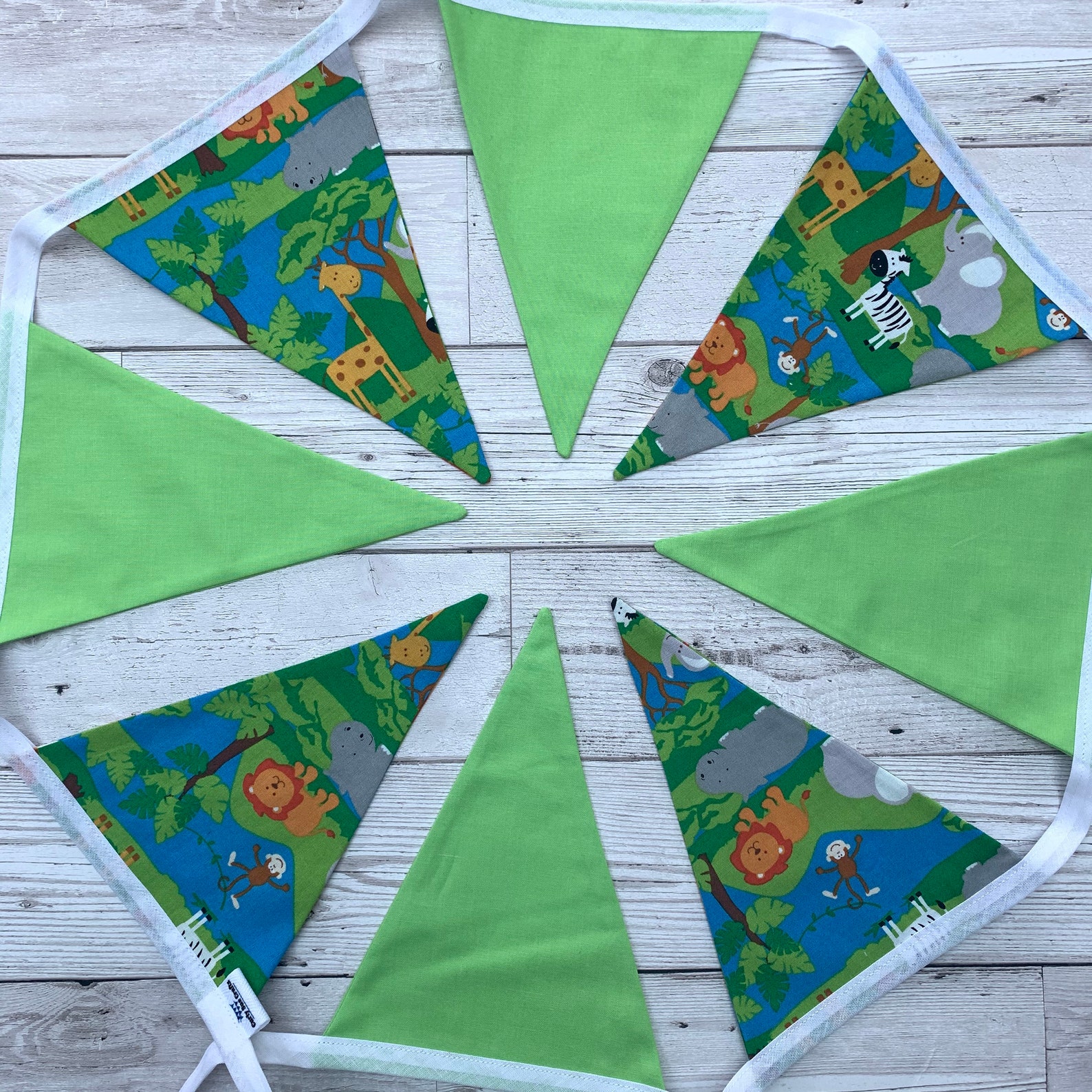 Jungle Bunting Animal Wall Decor Jungle Nursery Theme Etsy