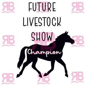 Future Livestock Show Champion Horse SVG