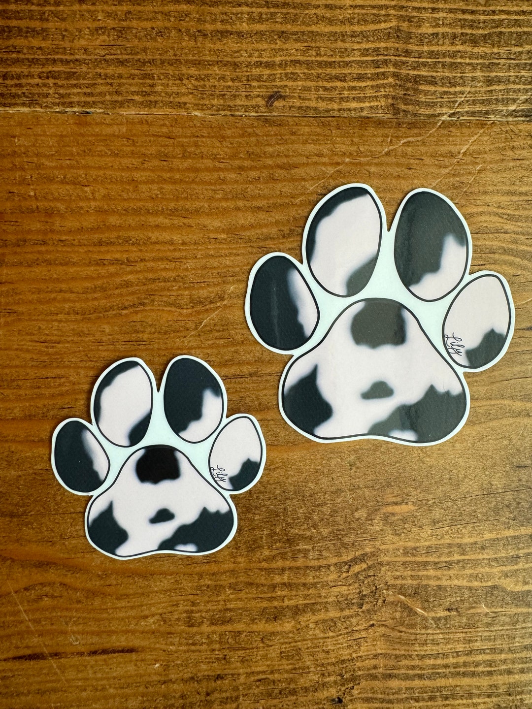 Paw Sticker Custom Paw Print Sticker - Etsy
