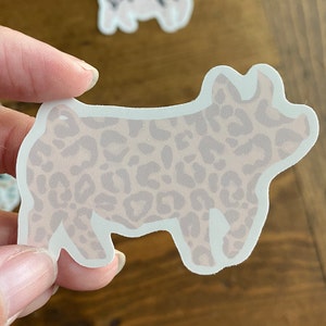 Pig Livestock Show Sticker