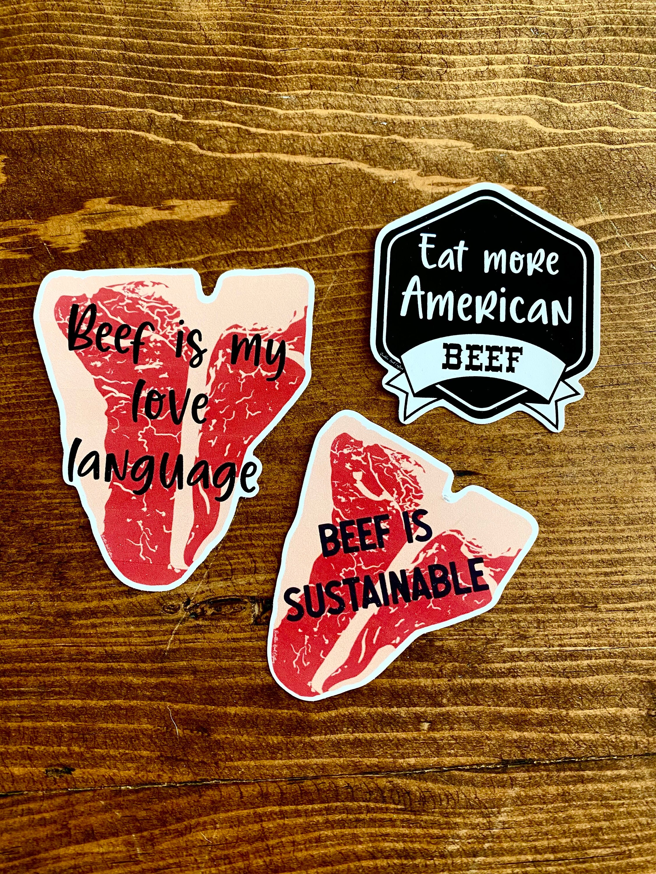 Beef Sticker Pack - Etsy