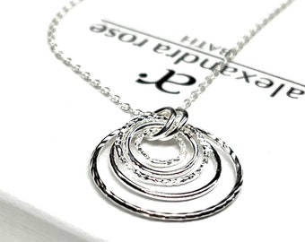 Sterling Silver 50th Birthday Gift for Women, 50th Gift for Her, 50th for Best Friend, 50th for Daughter, 50th Gift for Mum