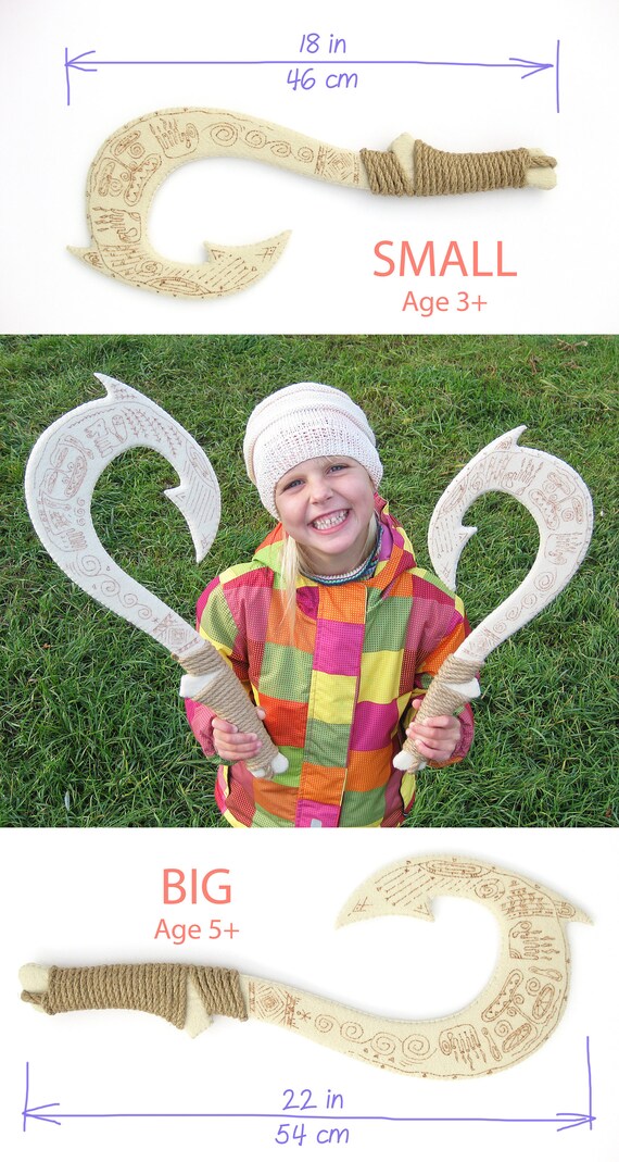 Marine Magic Fish Hook Lnife Moana Light Sword Toy Music Moana Doll Toys