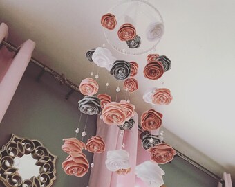 floral mobile nursery