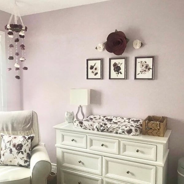 Purple Nursery Decor Etsy
