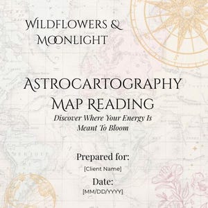 Personalized Astrocartography Reading | Custom Relocation Astrology Map | Travel & Life Path Reading | Digital Download