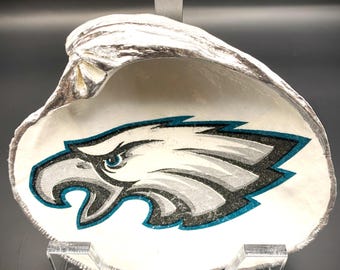 Philadelphia Eagles Decoupage Clam Shell - Super Bowl LIX Champions!