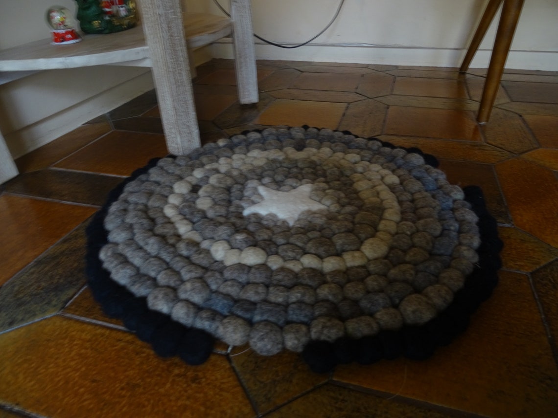 Felted Stone Carpet Stone Rug Felt Stone Pebbles Rug 100 Etsy