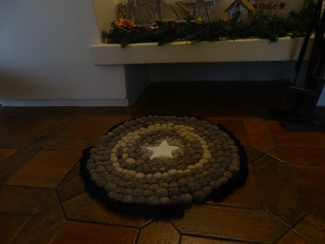 Felted Stone Carpet Stone Rug Felt Stone Pebbles Rug 100 Etsy