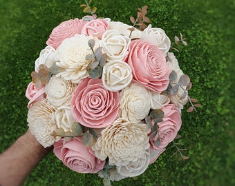 Sola wooden flowers - bridal bouquet Isabelle