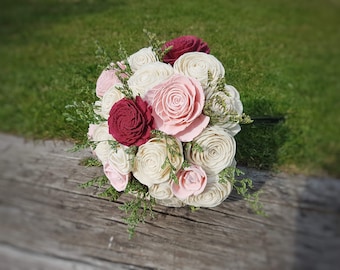 Sola wooden flowers - bridal bouquet Fabienne