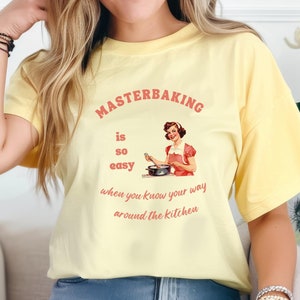 Masterbaking Graphic T-Shirt,Baking Tshirt,Funny Baking Shirt,Baking Gifts, Fun Cooking Tee,Love Baking, Baker Shirt, Cook Shirt, Chef Shirt