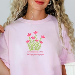 Floral Comfort Colors Tshirt, Floral Tee, Flowers Tshirt, Floral Shirt, Botanical Shirt, Flower Shirt, Nature Lover Shirt, Womens Clothing