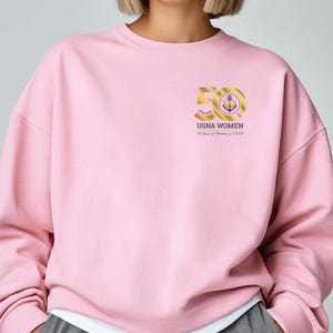 USNA Unisex Crewneck Sweatshirt Celebrating Academy Women Historian Gift History Buffs Alumni Gear Military Family Gift Womensclothing Gift