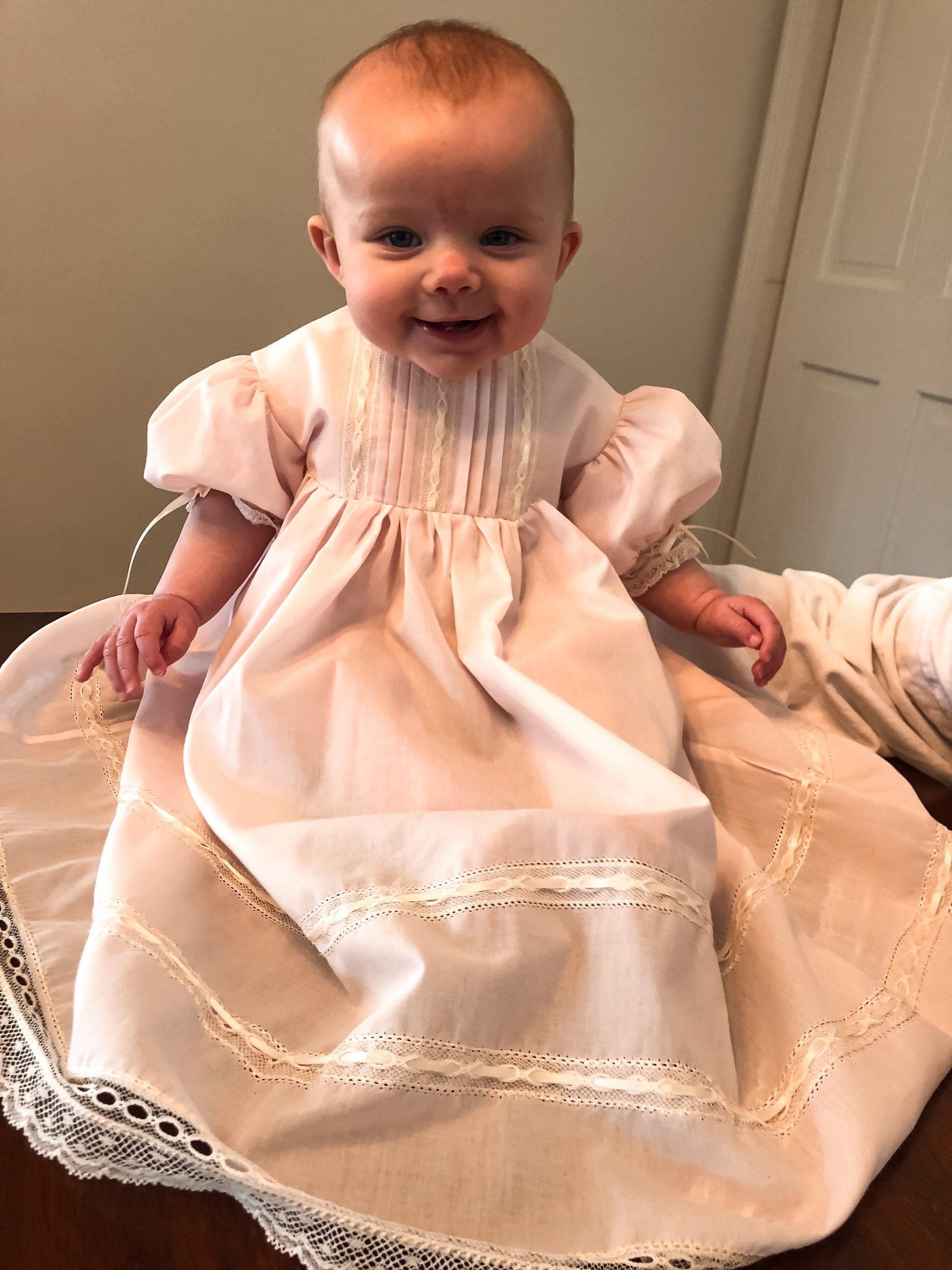 Heirloom Baby girl dress for Dedication coming home gown Etsy