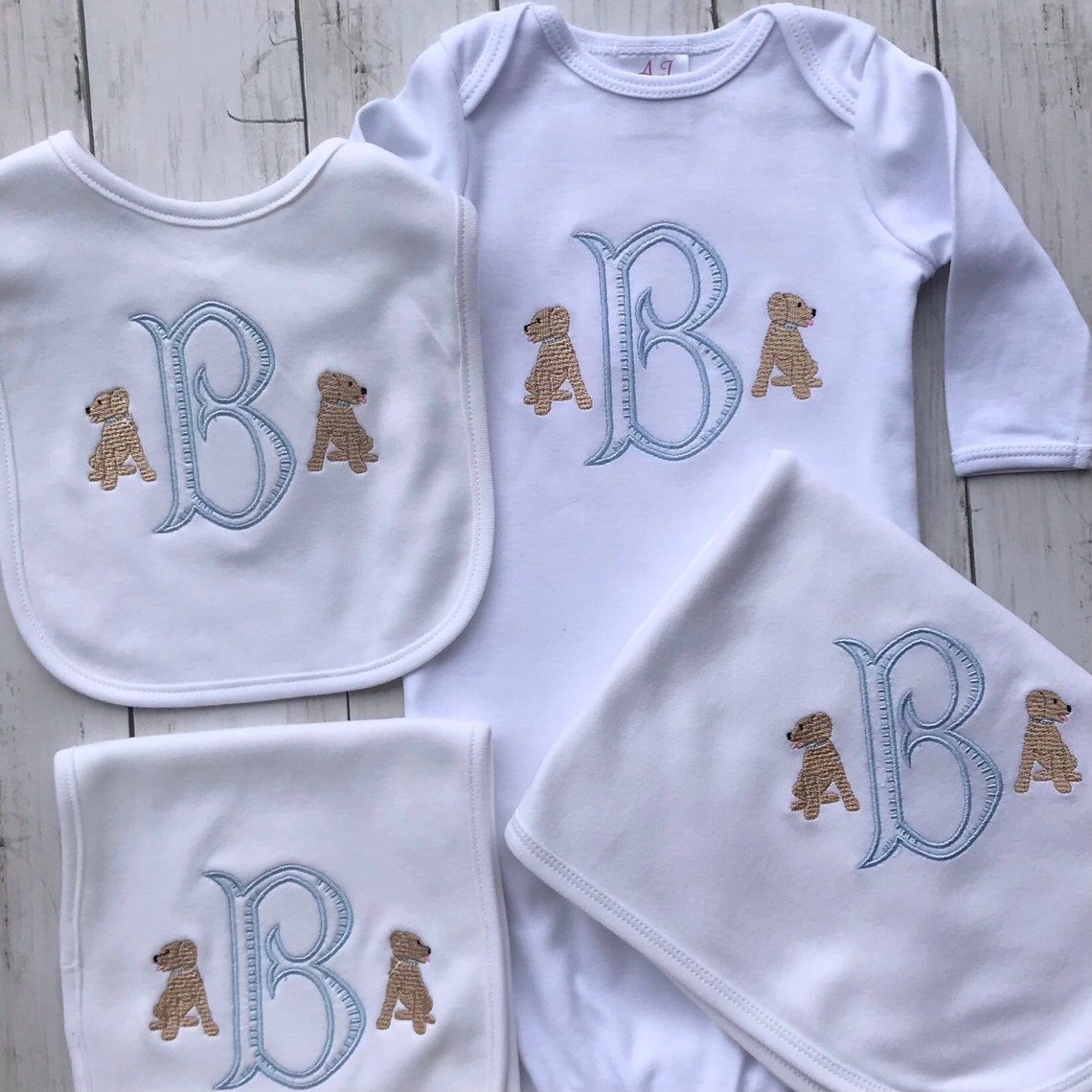 Burp TuchHund Baby junge Tag Welpen Hund junge Kleid Baby Etsy