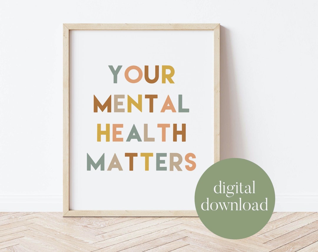 Your Mental Health Matters | Classroom Decor, Mental Health Awareness ...