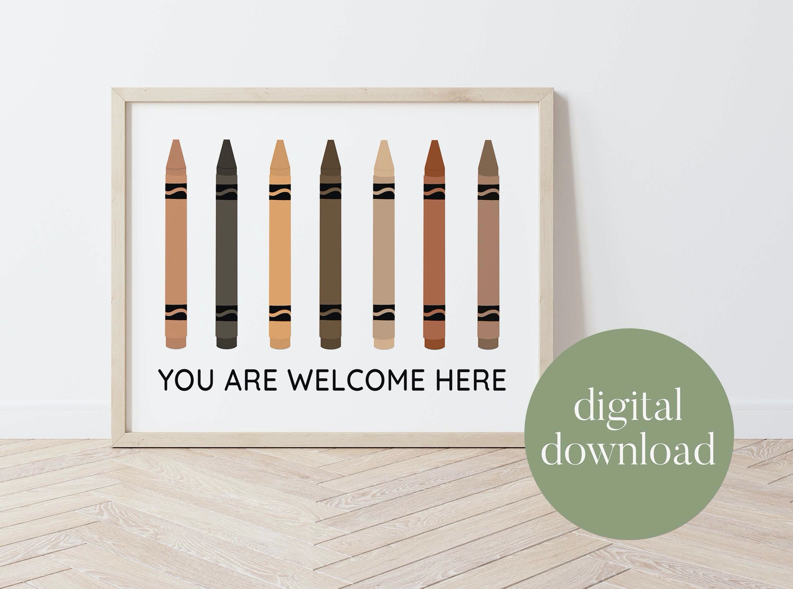 You Are Here Diversity Wall Art Classroom Decor Etsy
