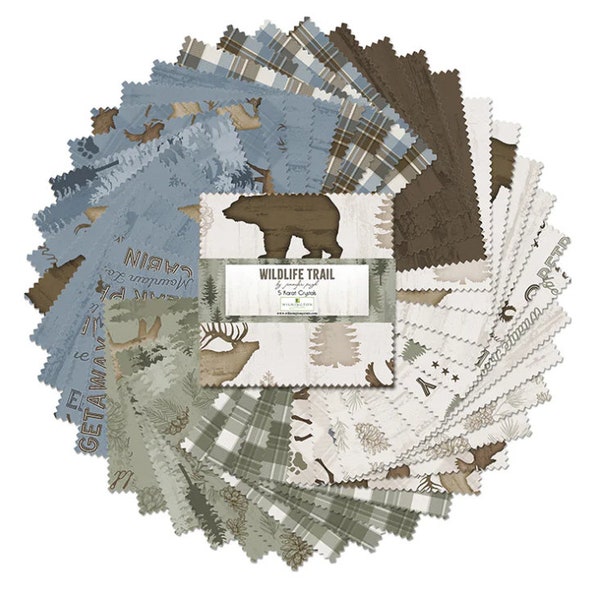 Wildlife Trail 5” Charm Pack