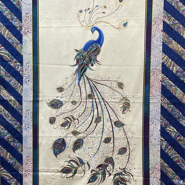 Peacock Quilt Etsy