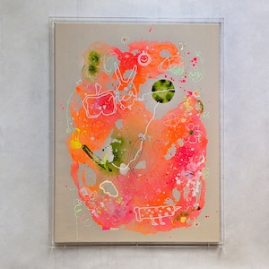 Abstract Art, Mixed Media, Fairy, Abstract Art, Acrylic Frame, Modern Art, Gift Idea, Individual