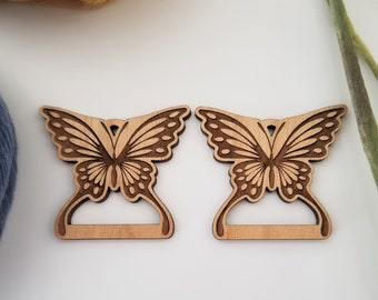 20 pieces - Butterfly earring findings, macrame accessories, diy earrings, wholesale earrings, wood earring finding, macrame earrings