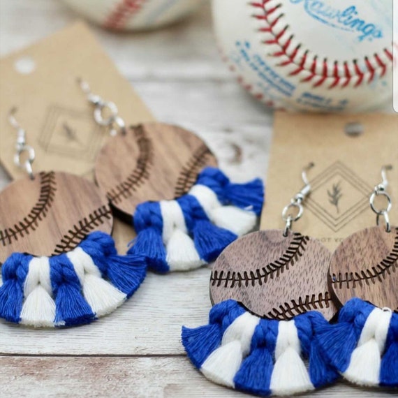 20 pieces Laser cut baseball earring findings macrame accessory diy earrings wholesale earrings wood earring finding macrame earrings