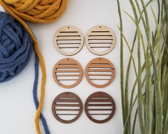 20 pieces - Retro sun earring findings, macrame accessories, diy earrings, wholesale earrings, wood earring finding, macrame earrings