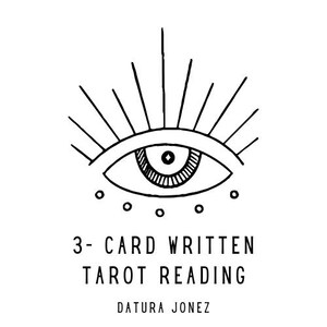 Lectura de tarot escrita de 3 cartas