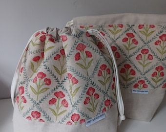 Medium drawstring project bag.